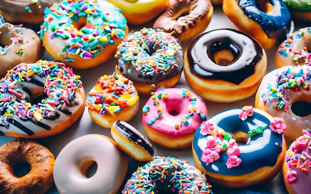 Kleurrijke donuts