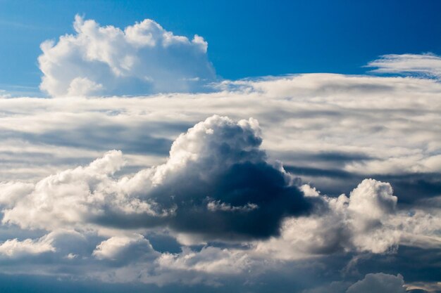 kleurrijke dramatische hemel met wolk bij zonsondergang