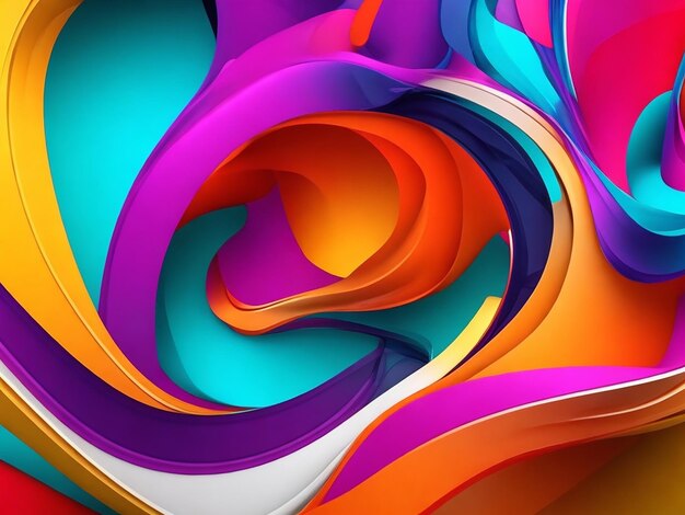 Kleurrijke dynamische stroom Nieuwe achtergrond afbeelding
