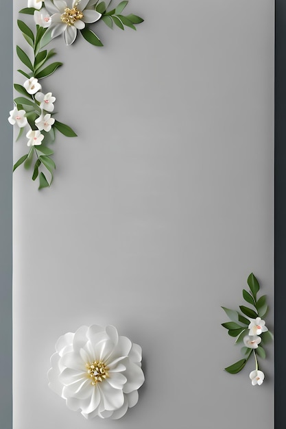 Kleurrijke eenvoudige bloemendecoratie kleine bloem illustratie achtergrond sjabloon creatieve opstelling van natuur en bloemen Goed voor banner bruiloft kaart uitnodiging ontwerp ontwerpelement en andere