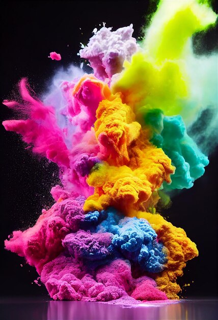 kleurrijke explosie