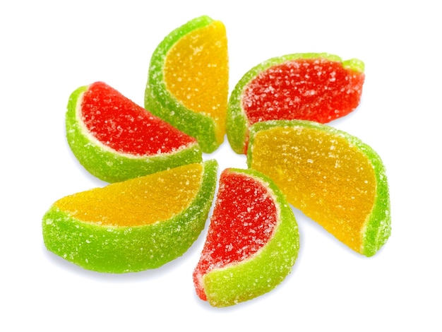 Kleurrijke fruit zoete snoepjes close-up