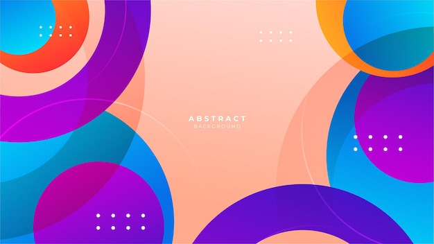 Kleurrijke geometrische vormen abstracte moderne technologie achtergrondontwerp Vector abstracte grafische presentatie ontwerp banner patroon behang achtergrond web sjabloon