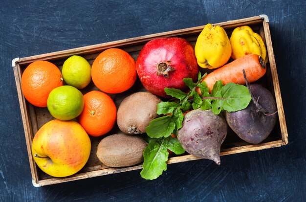 Kleurrijke groenten en fruit