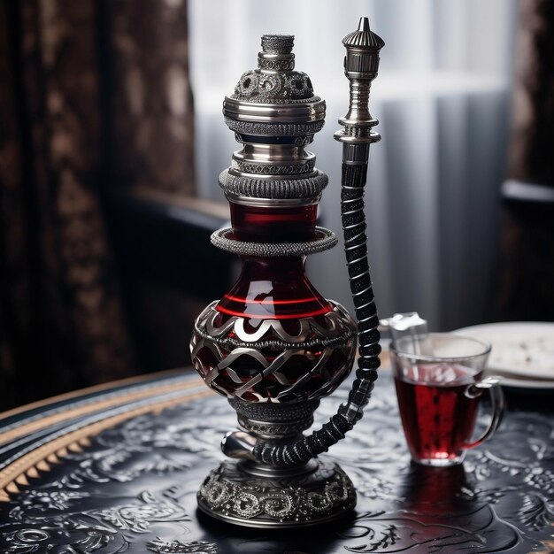 Foto kleurrijke hookah sheesha