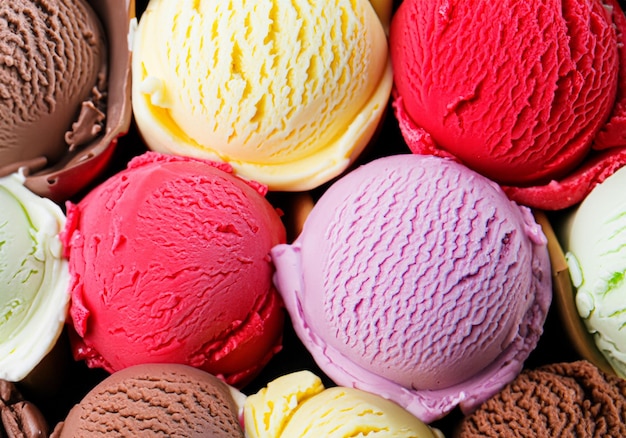 Kleurrijke ijsjes
