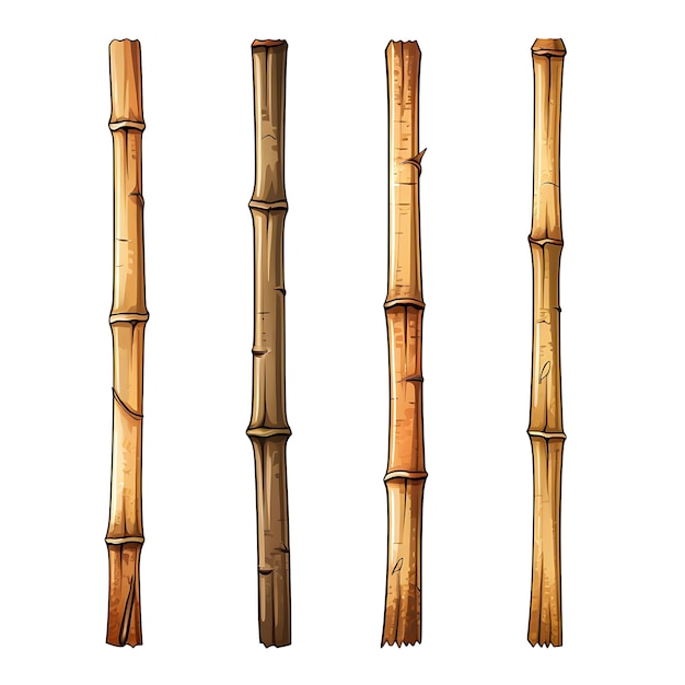 Kleurrijke Indonesische Egrang Stilt Toy Natuurlijk Hout Tones Bamboo Poles Creatieve Traditionele Voorwerpen