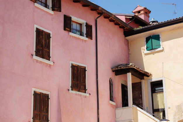 Foto kleurrijke italiaanse architectuur