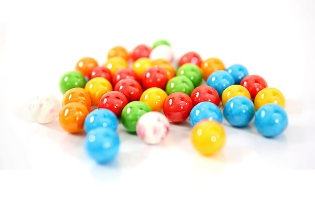 Kleurrijke kauwgomballen