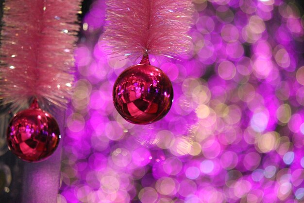 Foto kleurrijke kerstboom
