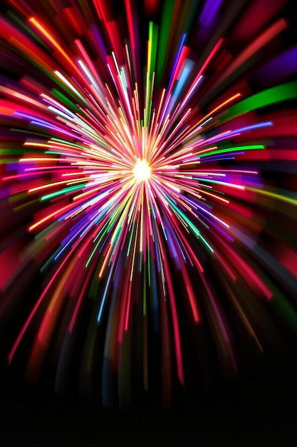 Kleurrijke lichtsprong