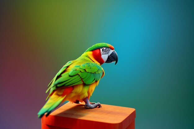 Kleurrijke Macaw Talking Pet Bird Behang achtergrond illustratie HD fotografie