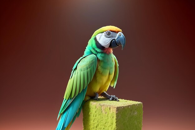 Kleurrijke Macaw Talking Pet Bird Behang achtergrond illustratie HD fotografie