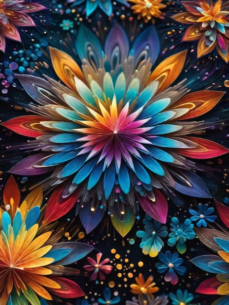 kleurrijke mandala's achtergrond