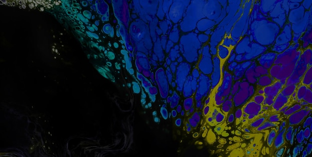 kleurrijke marmeren textuur creatieve achtergrond met abstracte golven, vloeibare kunststijl geschilderd met olie