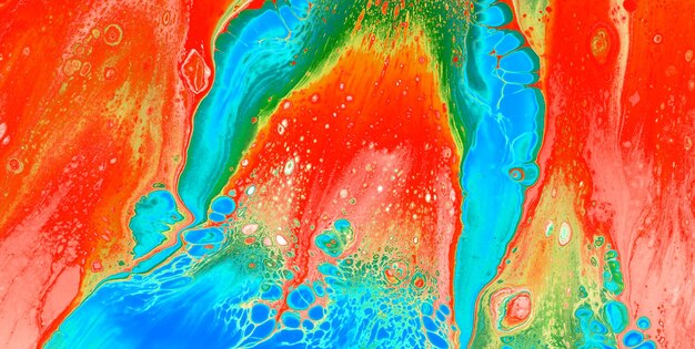 kleurrijke marmeren textuur creatieve achtergrond met abstracte golven, vloeibare kunststijl geschilderd met olie