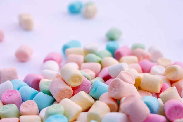 Kleurrijke mini marshmallows