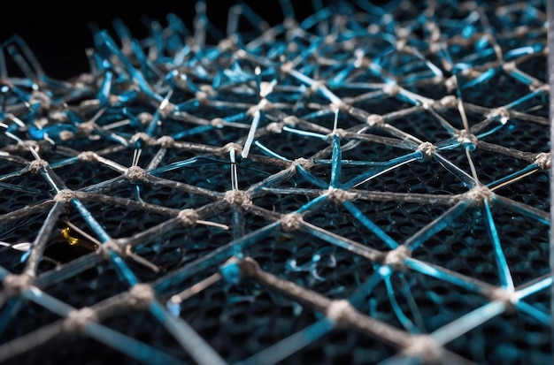 Kleurrijke moleculaire modelstructuur