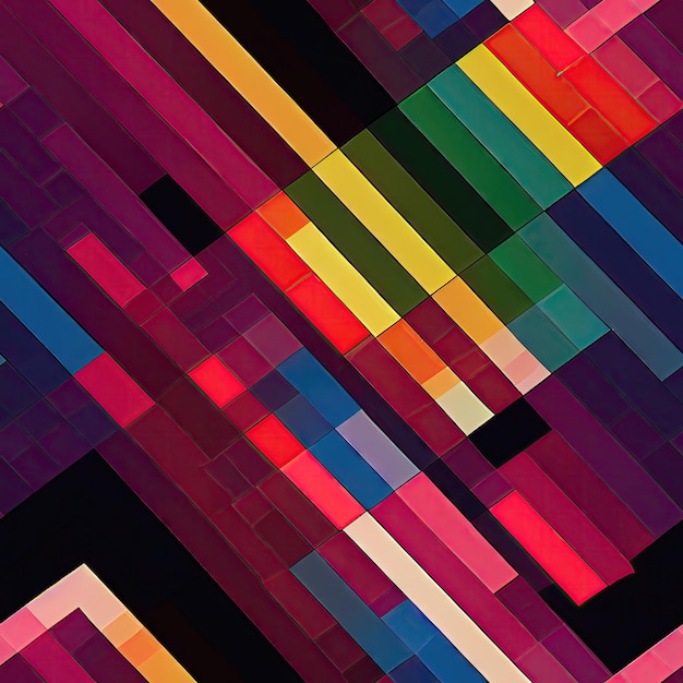 Kleurrijke muzieknoten op donkere achtergrond herhalend patroon