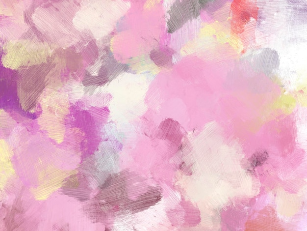 Kleurrijke olieverf penseel abstracte achtergrond Roze