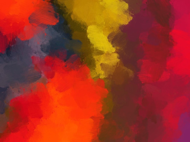 Kleurrijke olieverf penseel abstracte achtergrond