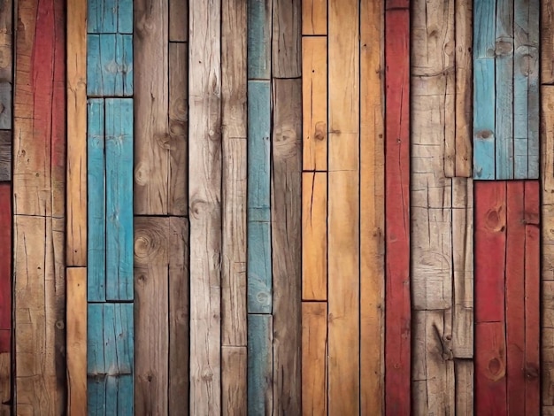 Kleurrijke pastel houten achtergrond abstracte houten plank textuur