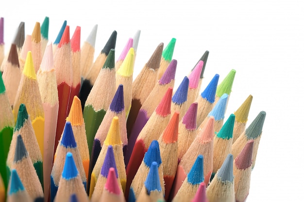 Kleurrijke potloden samenstelling