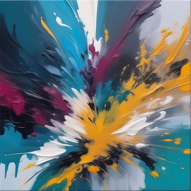kleurrijke psychedelische digitale schilderij abstracte psychedelische achtergrond met aquarel textuur