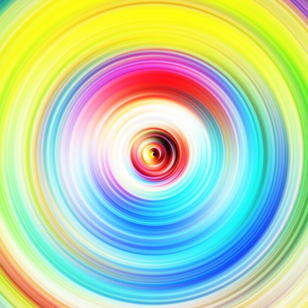 Foto kleurrijke radiale bewegingseffect abstracte afgeronde achtergrond kleurcurven en bol meerkleurige gradiëntringen en cirkels behang kleurige textuur achtergrond en banner
