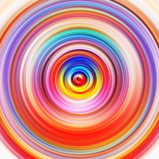 Kleurrijke radiale bewegingseffect Abstracte afgeronde achtergrond Kleurcurven en bol Meerkleurige gradiëntringen en cirkels behang Kleurige textuur achtergrond en banner