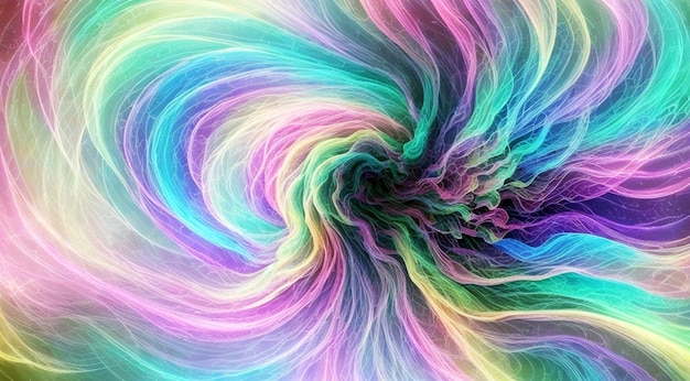 kleurrijke regenboog fractal kunst abstracte achtergrond 3D rendering illustratie