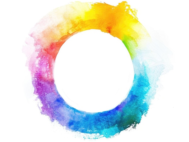 Kleurrijke regenboogcirkel