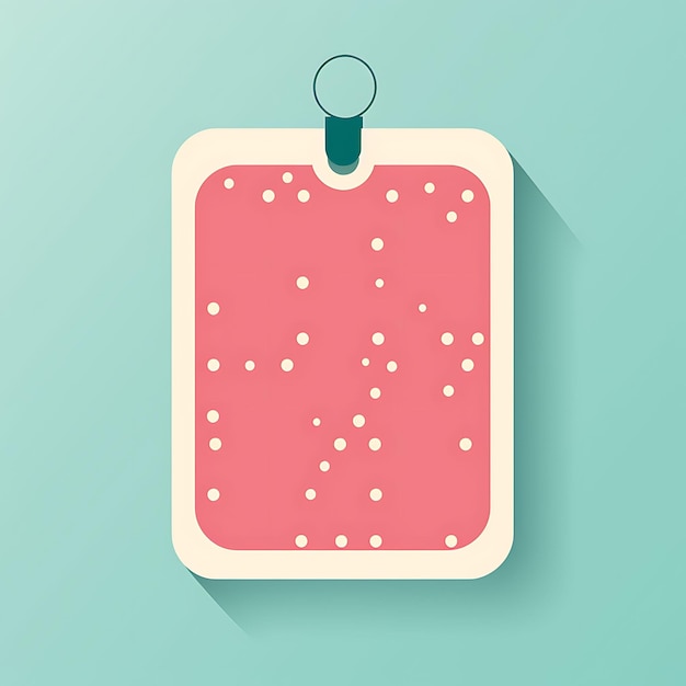 Kleurrijke retro prijskaart rechthoekige vorm met polka dot patroon Ret Creative Hang tag collectie