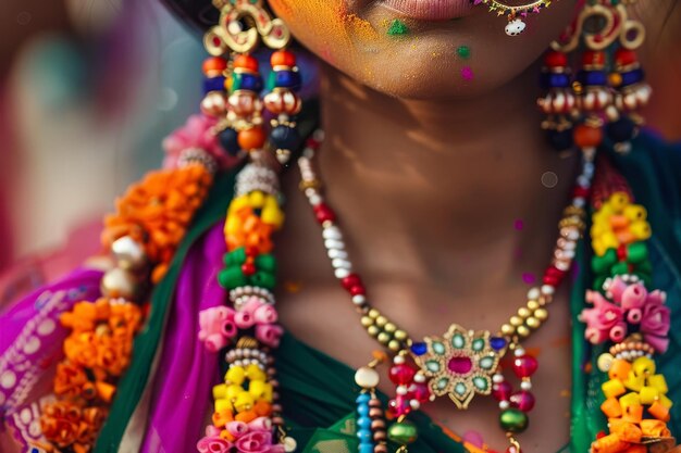 Kleurrijke sieraden geïnspireerd op het Holi-festival