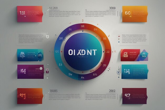 Kleurrijke sjabloon van infografische stappen