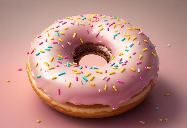 Kleurrijke smakelijke donut