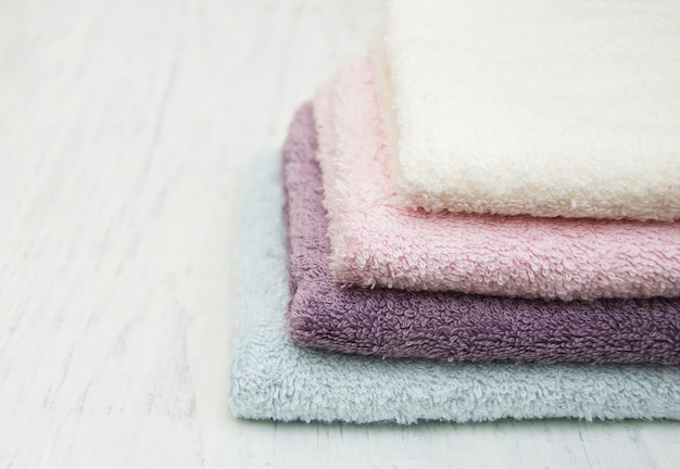 Kleurrijke spa handdoeken