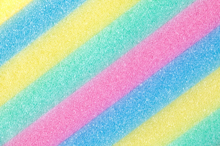 Foto kleurrijke textuurspons is achtergrond