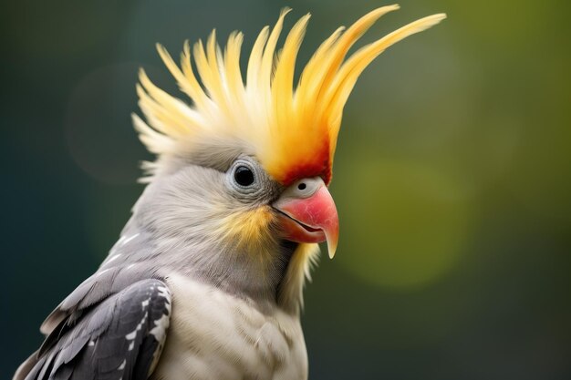 Kleurrijke Valkparkietvogel Kleurrijk exotisch huisdier Genereer Ai