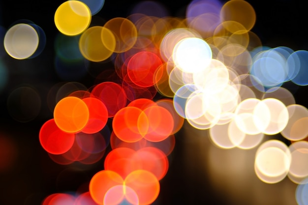 Foto kleurrijke verlichting bokeh achtergrond