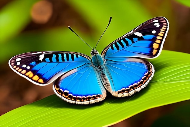 Kleurrijke vlindermacro en close-up generatieve ai