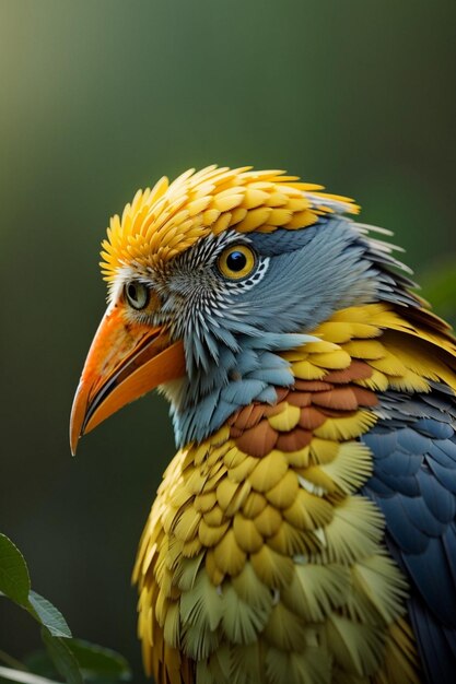 Foto kleurrijke vogel