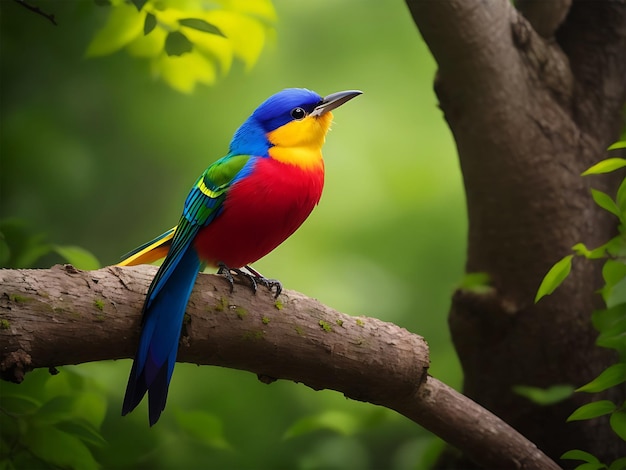 kleurrijke vogels ai gegenereerd