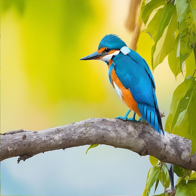 Foto kleurrijke vogels in het bos gegenereerd