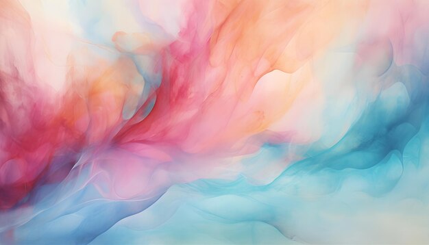 kleurrijke waterverf inkt op papier textuur waterverf abstracte achtergrond AI gegenereerd