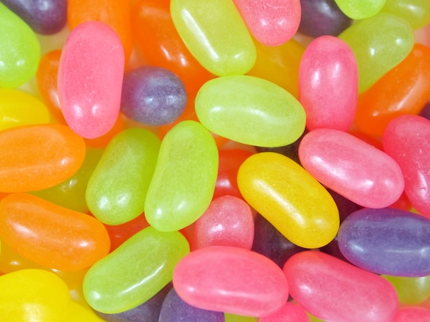 Kleurrijke zoete jelly beans