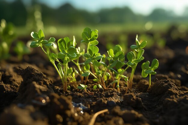 Klimaatactie Het planten van een nieuwe boom om de klimaatverandering te bestrijden en te verzachten