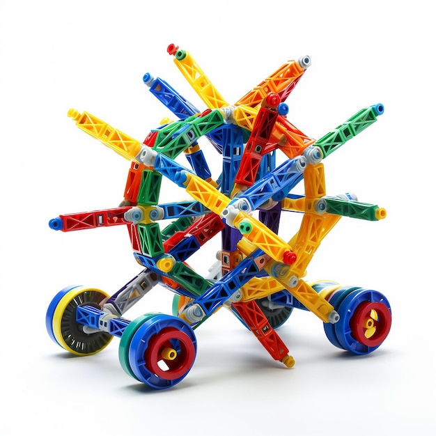 KNex on a white background