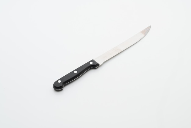 knife utensil on white background