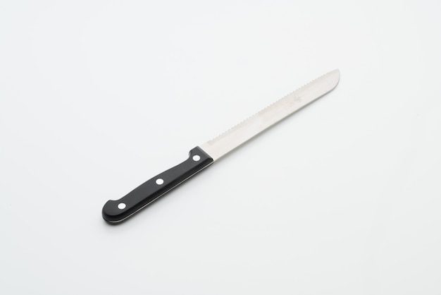 knife utensil on white background